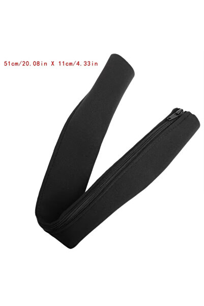 Choice 50cm G735 50cm Black Cable Organizer Zipper Type TV Computer Cable Sleeve Insulated Protective Offic