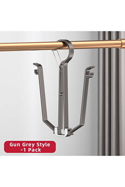 Choice حامل تجفيف أحذية منزلي رمادي اللون حامل أحذية قابل للطي للشرفة خطاف ملابس حامل أحذية رياضية منزلي