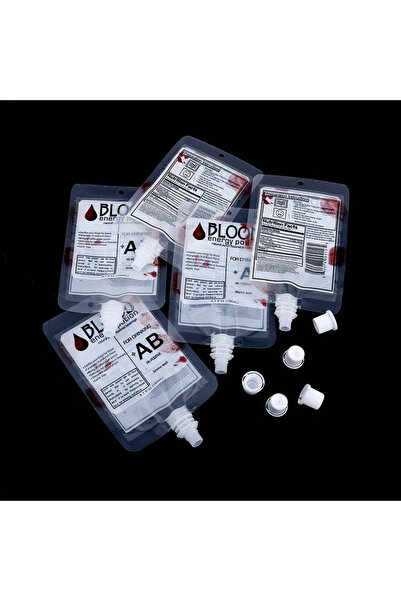 Choice 12pcs 12pcs/set, Halloween Cosplay Drink Container Bag Vampire Blood Pouch Props Zombie Beverage Dri