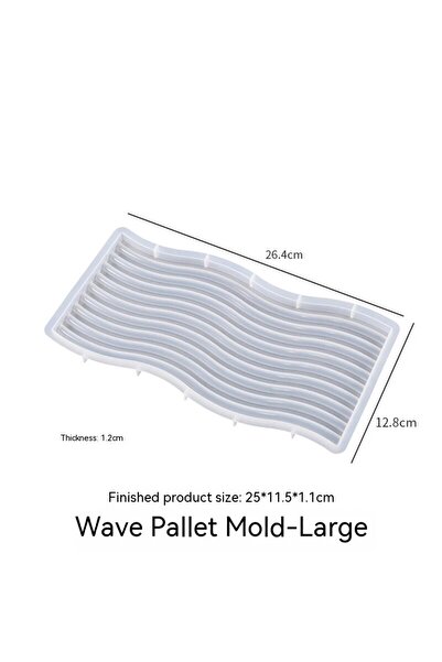 choice2 نمط موجي - قالب سيليكون كبير مخطط على شكل حرف U، قوالب راتنج معمارية ...