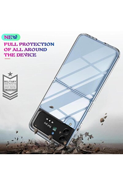 Choice for Galaxy Z Flip 4 Clear Clear Ultra Thin PC Case for Z Flip 4 7 6 5 ...
