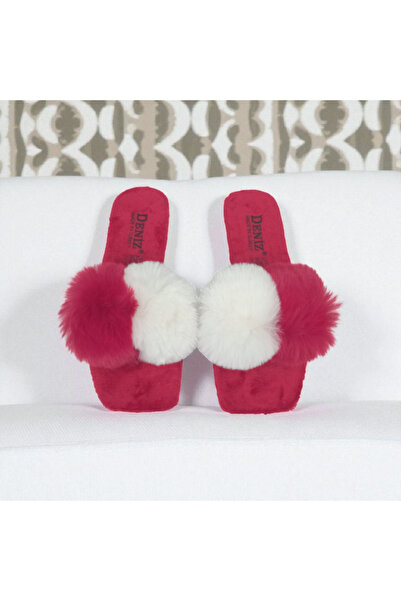 Moda fiesta Women's Furry House Slippers with Pompoms, Stylish and Comfortable Daily Dowry Slippers