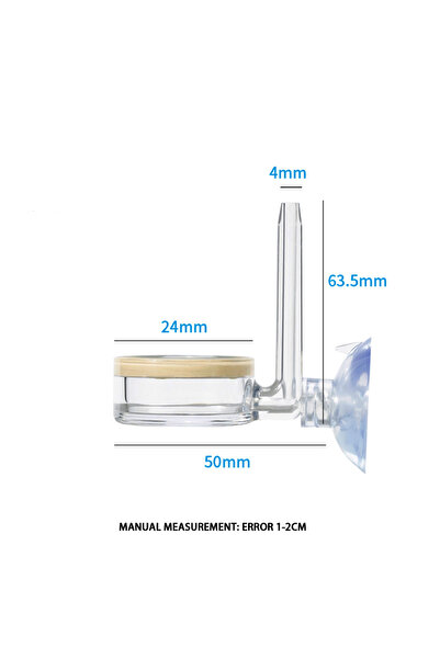 Choice 63X24mm جديد حوض السمك CO2 البخاخ شفاف CO2 ناشر مكرر متكامل PC المواد ...