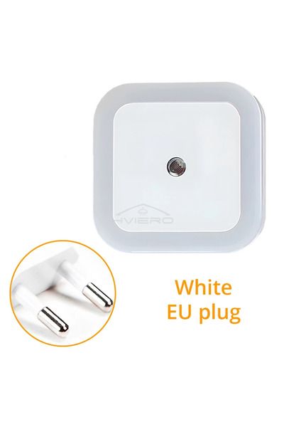 Choice 4 مصابيح LED بيضاء بمقبس أوروبي، مزودة بمستشعر حركة، تعمل بالكهرباء، مصباح حائط مربع بجانب السرير