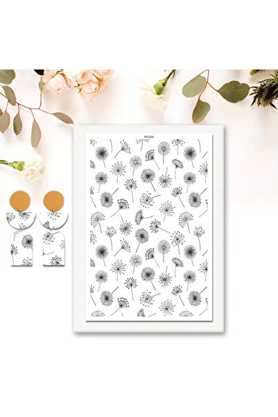 Choice 7 ملصقات قابلة للتصرف من ورق نقل البوليمر كلاي بتصميم زهرة الأقحوان وأ...