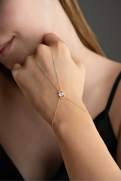 Silvano Jewelry 925 Ayar Gümüş Fatmanın Eli Şahmeran