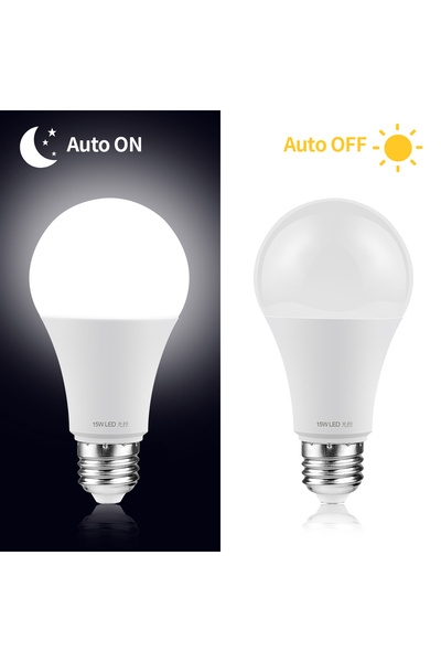 Choice لمبة LED بيضاء 15 وات E27 مزودة بمستشعر للتحكم في الإضاءة 110 فولت 220...