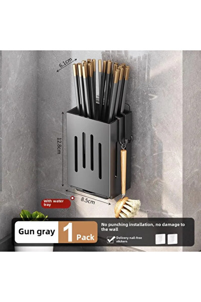 Choice1 grey 1pc Kitchen Chopsticks Holder Multifunctional Hanging Utensil Dr...