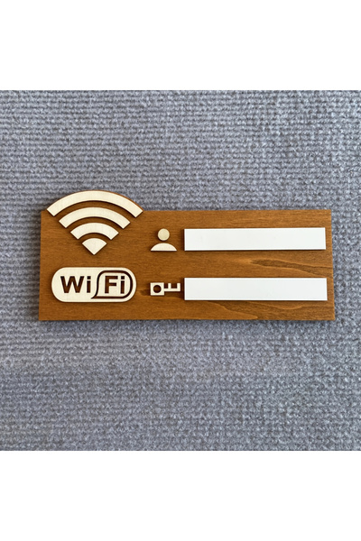 Choice لافتة كلمة مرور واي فاي خشبية عتيقة - ديكور منزلي مثبت على الحائط، لا يحتاج إلى كهرباء، للاستخدام الداخلي/الخارجي