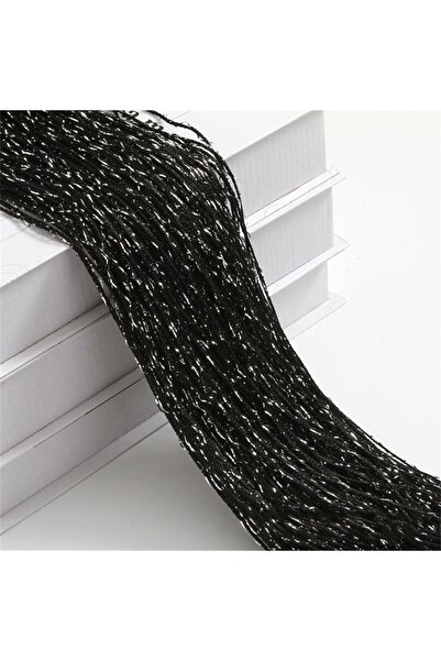 Choice ستائر سوداء مزينة بالخرز مقاس 2 م × 1 م، حاجز غرفة، ستائر شبكية، ألواح ستائر، شبكة باب، ستائر معلقة