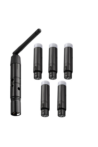 Choice مقبس الاتحاد الأوروبي أسود 1T5R DMX512 وحدة تحكم لاسلكية ISM XLR جهاز ...