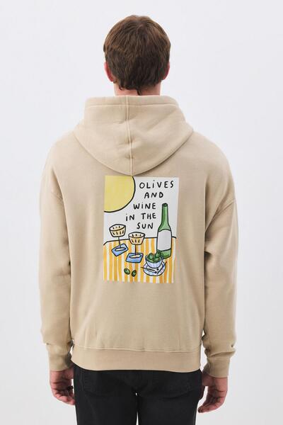 Trendiz Women's Olives and Wine Sweatshirt Stone