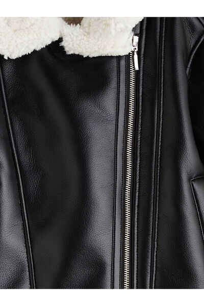 LC Waikiki Sparkling Choices from Shining Store |   Leather-Look Girls' Coat