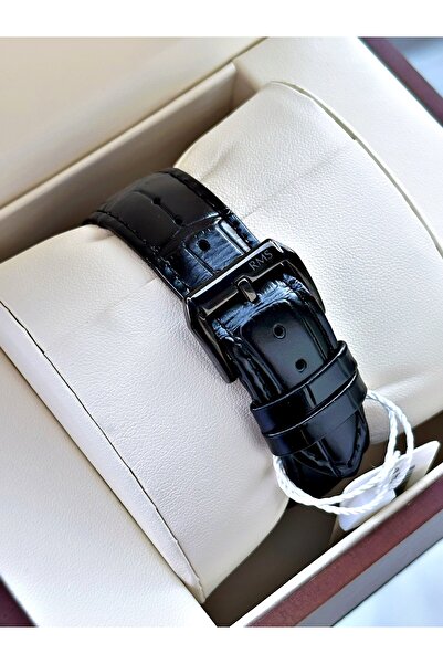 Romanson Men's Wristwatch with Calendar 24 Months Warranty Leather Cord Steel Case 1447.08Sz