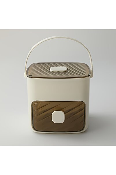 Choice1 Ivory 48-Cube Ice Maker with Easy-Press Lid - Double Layer, DIY Frozen Treats & Beverage Essential,k