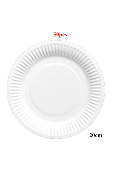 Choice 8 inches-50pcs Multipurpose Disposable Paper Plate Set Dinnerware Decoration Party Food Paper Plate