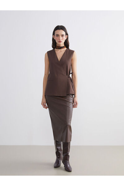 LC Waikiki Create Your Style from Uzg Store |   Double Breasted Collar Women's Classic Vest