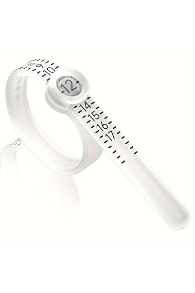 Choice أبيض 1-17 Ring Dimender أداة قياس أمريكية مزودة بعدسة مكبرة شريط قياس ...