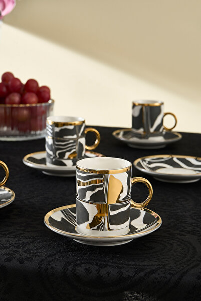 Karaca Φλιτζάνι καφέ Tales για 6 άτομα χρυσό