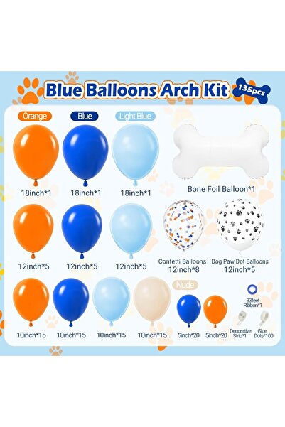 Choice مجموعة أخرى 1 مجموعة 1 مجموعة زينة حفلة عيد ميلاد باللونين الأزرق والب...