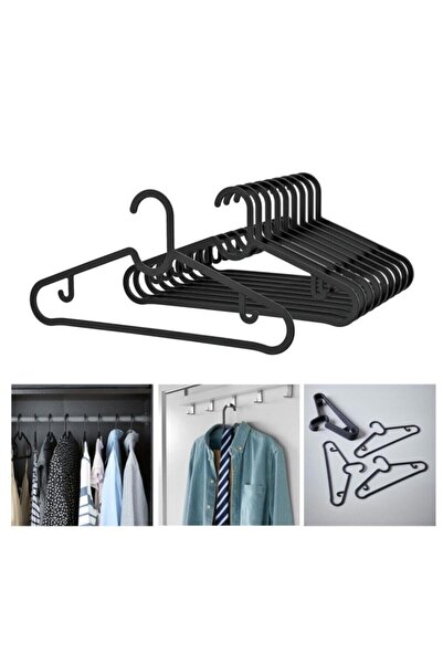 Kiesa Umerașe din plastic pentru haine 10 bucăți Umerașe flexibile din plasti...