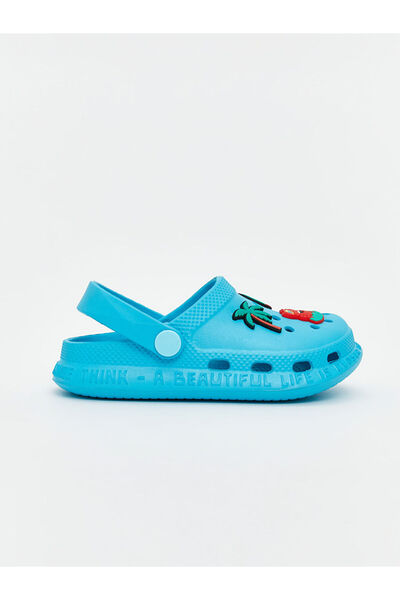 LC Waikiki Turkuaz Baskılı Erkek Bebek Plaj Sandaleti
