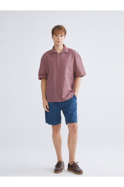 LC Waikiki Ανδρικό τζιν σορτς Indigo Rahat Kalıp