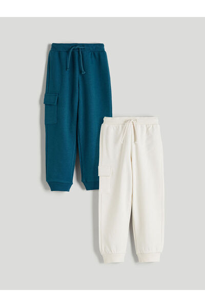 LC Waikiki Timeless Recommendations from Timeless Store | Elastic Waist Boys' Jogger Sweatpants, Pack of 2