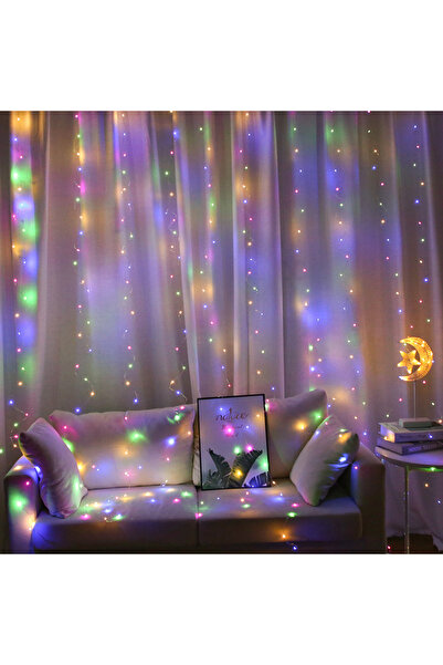 Choice 3Mx2M أضواء متعددة الألوان 6x3M/3x3m ستارة زينة على النافذة أضواء زينة...