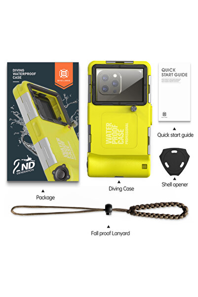 Choice1 بولي كربونات + مادة TPU، أصفر وأسود، متعدد الوظائف، متين، مقاوم للماء...