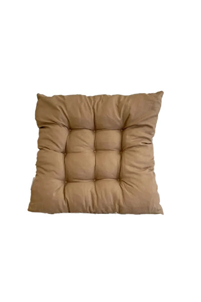 Choice وسادة من الكتان البني وسادة مسند ظهر مربعة من القطن اللؤلؤي كرسي مكتب منزلي كرسي كمبيوتر واقي