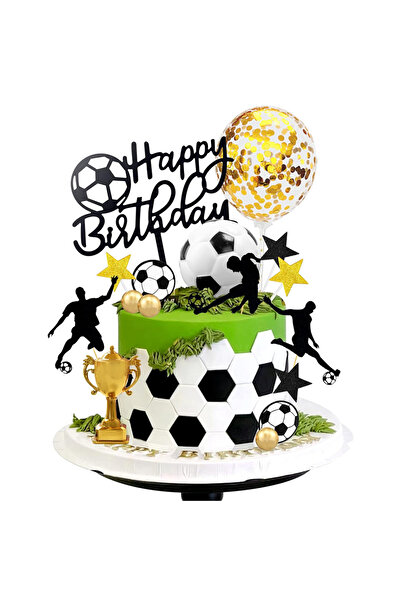 Choice SPORTS 28 PCS Soccer Cake Topper Soccer Ball Player Cake Decorations for Soccer Birthday Party Sport