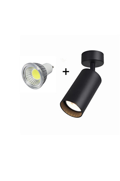 Choice 9W غير قابل للتعتيم أبيض دافئ 3000K جسم أسود GU10 LED Spot Downlight 3...