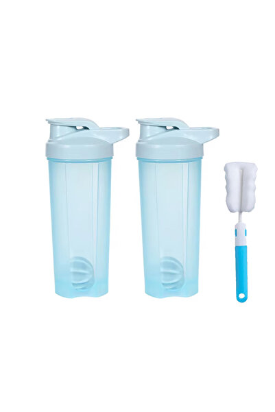 Choice 700ML 3pcs sky blue 28 oz Shaker Bottles for Protein Shakes, Shaker Cu...