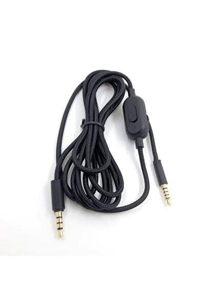 Choice سماعة رأس للألعاب سوداء اللون، سلك سماعة أذن منسوج مع زر للتحكم في مست...