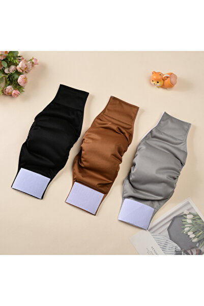 Choice XL (خصر 57-63 سم) 3 قطع 3 قطع حفاضات قابلة للغسل للكلاب الذكور الصغيرة...