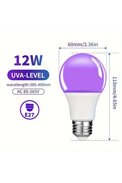 Choice 12 واط أبيض 12 واط 15 واط مصباح LED أرجواني AC 85-265V أرجواني غطاء شف...