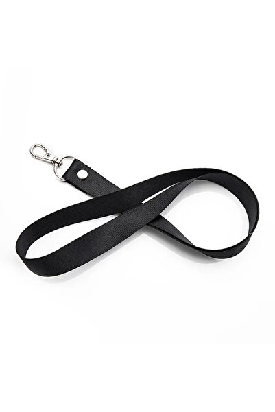Choice1 Black 1PCS Pure Color Lanyards Thicken Safety Hanging Neck Strap Lany...