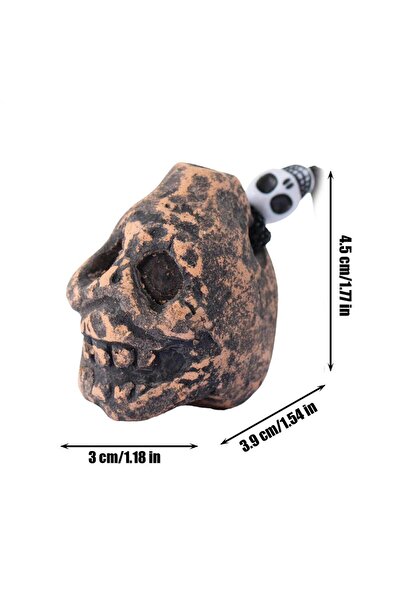 Choice صفارة الموت الأزتكية البنية الصاخبة المخيفة صرخات تشبه صرخات البشر صفا...