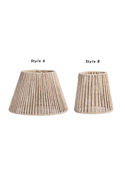 Choice Style A Woven Pendant Lamp Shade Replacement Decoration Ceiling Lantern Cover for Kitchen Island Caf