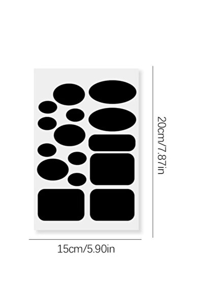 Choice d-Black-1sheet Waterproof Different Shapes Self Adhesive Patche for Do...
