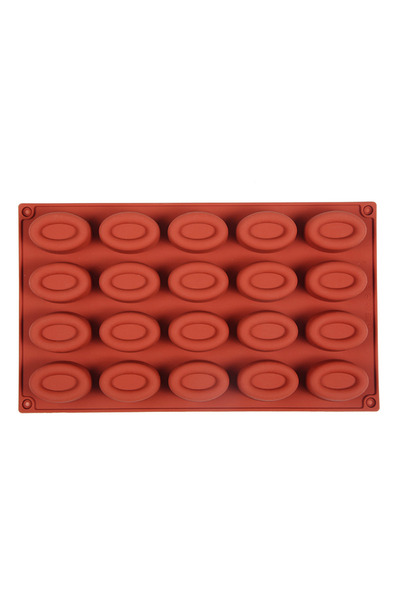 Choice 20 تجويف 20 تجويف بيضاوي صابون سافارين قالب قالب مافن كب كيك صينية سيل...