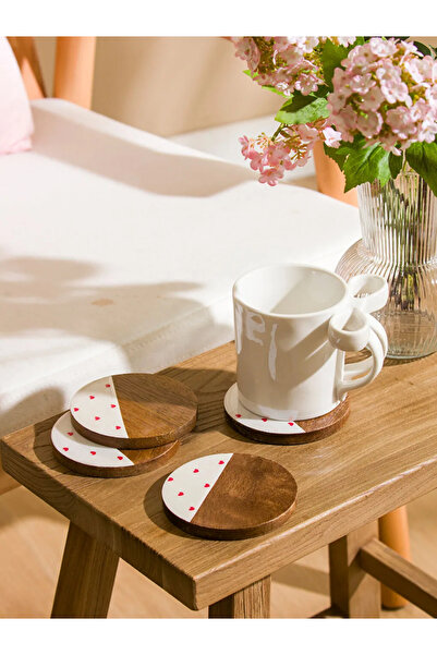 LC Waikiki Lcw Home Mixed Decorative Coasters Set of 4