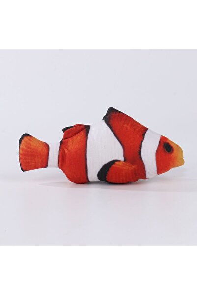 Choice سمكة المهرج محاكاة سمكة قط ألعاب قطط ناعمة من القطيفة ألعاب قطط تفاعلي...