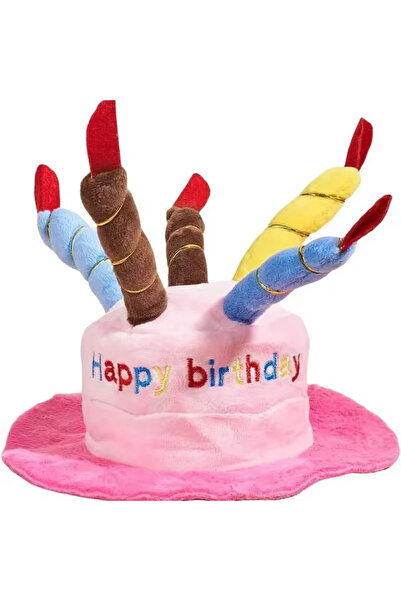 Choice Pink Cute Dog Birthday Toy Adorable Dog Cat Birthday Cake Hat Headwear...
