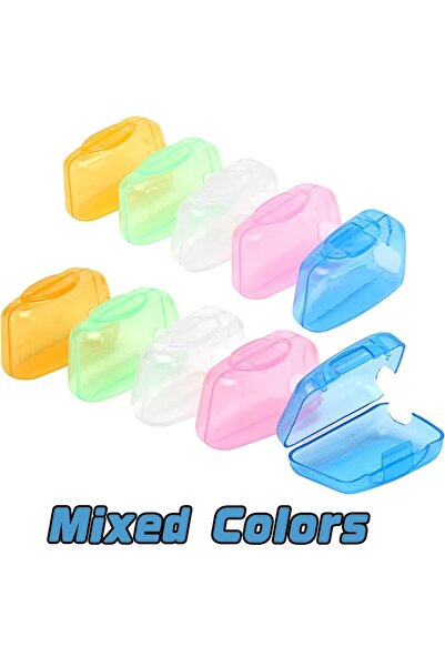 Choice 10 قطع بألوان متنوعة حامل رأس فرشاة أسنان محمول فرشاة أسنان صحية مقاوم...