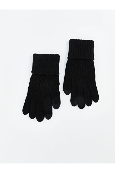 LC Waikiki Black Basic Women's Gloves