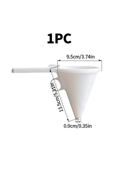 Choice أدوات قمع الخبز اليدوية القابلة للتعديل باللون الأبيض، موزع سائل الشوك...