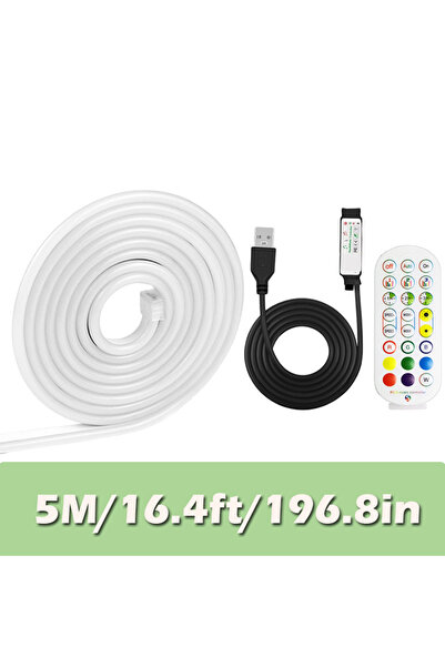 Choice APP Remote 5m USB Neon Rope Lights,Flexible Led Rope Lights Control wi...