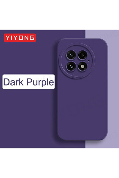 Choice For OnePlus 13R Dark Purple For One Plus 13 Case YIYONG Original Liquid Silicone Soft Cover For OneP